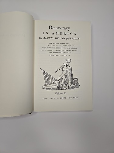 Democracy in America Alexis de Tocqueville 2 Volume Set HCDJ 13th printing 1980 - Picture 22 of 24