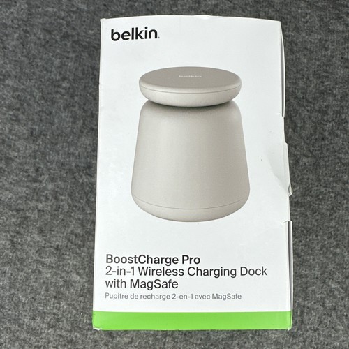 Belkin Wireless Charging Dock 2-in-1 MagSafe 15W Fast Charge Sand VERSIEGELT - Bild 8 von 10
