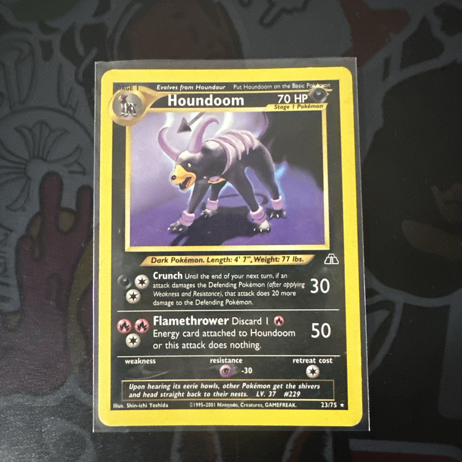 Pokemon TCG Houndoom 23/75 ☆ RARE NEO DISCOVERY VLP