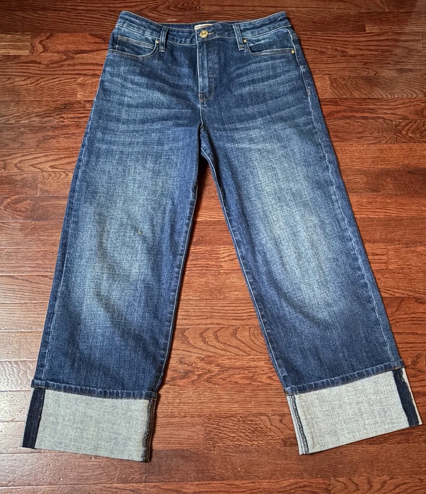 Pantalones de mezclilla Kut From The Cloth Sienna puño grande cintura alta pierna ancha talla 6 Foto 4 de 4