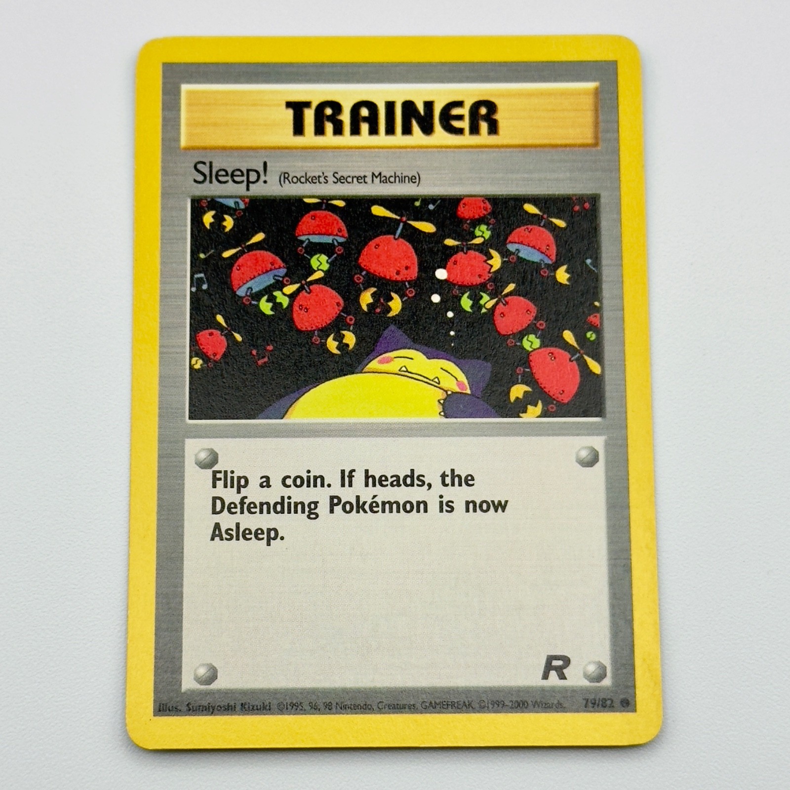 Sleep! 79/82 - Team Rocket - Vintage WOTC Pokemon Card - Unlimited - NM