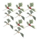  10 Pcs Wreath Decorations Supplies Artificial Berry Leaves Branches