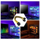 8Pin CPU Power Supply Extension Cord Cable Y Splitter Power Female