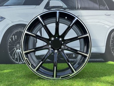 4X R21 Zoll 5x112 Z Style Schwarz Poliert Räder : Passend Für Mercedes ML