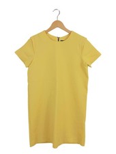 ZARA BASIC Abito a tunica Donna Abito Taglia IT 42 giallo pallido stile casual