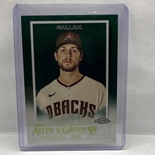 Topps 2020 Allen & Ginter Chrome Zac Gallen Dbacks #262 Green Refractor 50/99 RC