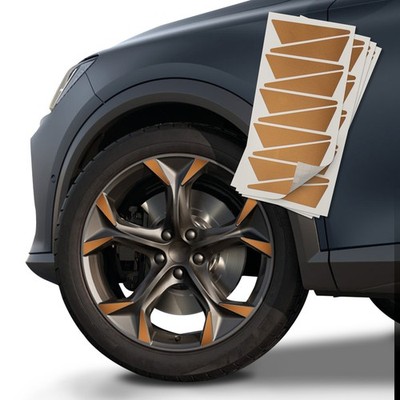 Felgenaufkleber Set kompatibel mit Cupra Formentor Felgen 19 Zoll Kupfer K107