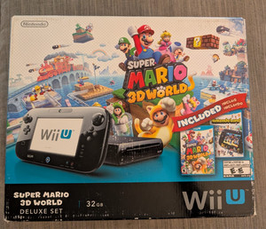 Wii U + ゲームセット Nintendo Wii U Premium Set White Working 32GB No Box