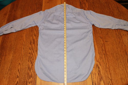 Charles Tyrwhitt Shirt Mens 15 33 Slim Fit Blue Herringbone French Cuff Dress - Picture 9 of 10