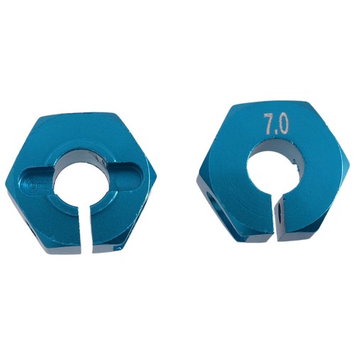 1X(RC Blau Aluminium 7.0 Rad Sechskant 12Mm Antrieb mit Stiftschrauben 4P 4908 - Photo 6/6