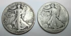 1917 D Reverse & 1917 P *2 SILVER WALKING LIBERTY HALF DOLLARS As Seen FREE SHIP
