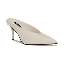 Women's Nine West Verra Slip-On Stiletto Mule Pumps White