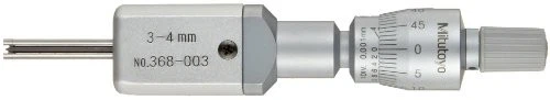 Mitutoyo 368-003 Holtest Vernier Inside Micrometer  Two-Point  3-4mm Range