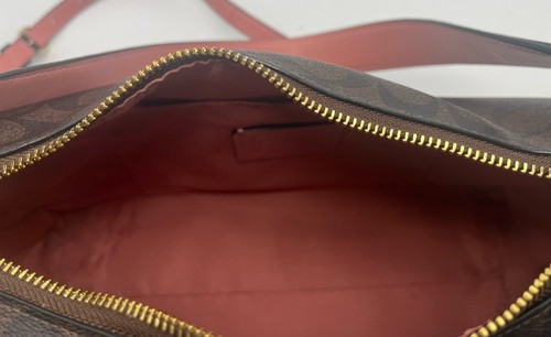 Coach Signature Mia Large Shoulder Crossbody Bag Purse #F28967 EUC - Picture 14 of 16