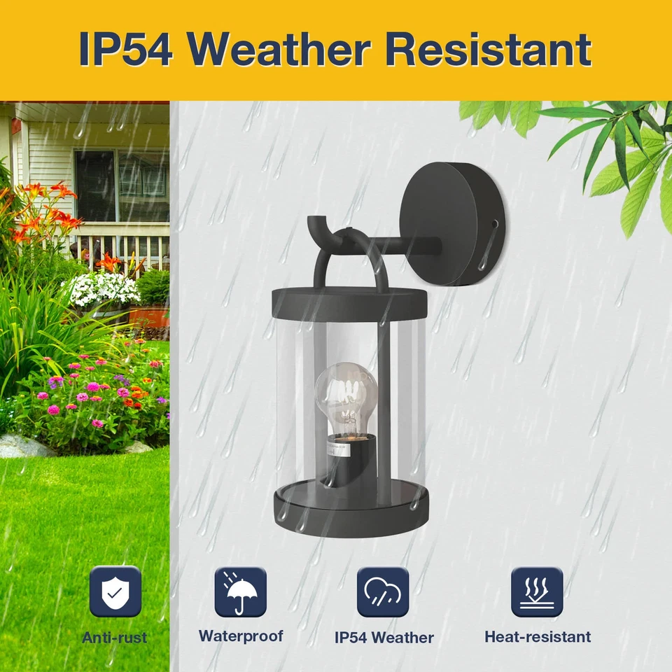 Aplique de pared exterior linterna exterior IP54 3000K Foto 2 de 4