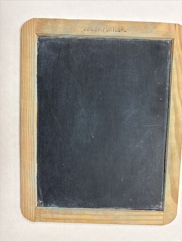 Slate Chalkboard Menu Board double sided 9.6 x 7.6” Portugal schoolhouse VTG - Picture 3 of 8