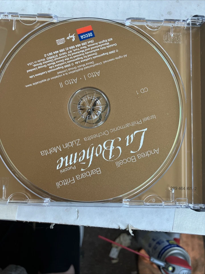 Puccini La Boheme CD Israel Philharmonic Orchestra 2 CD Set With Booklet Foto 4 de 4