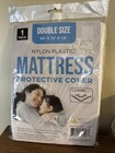 New In Bag Double Size Bed Mattress Protector Nylon Zippered Plastic Waterproof