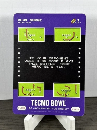 2026 Bo Jackson Battle Arena Tecmo Bowl Plays #PL192 Play Surge