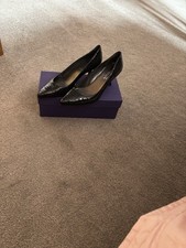 Stuart Weitzman Russell & Bromley Women's Kitten Heal Shoes In Black Size 6.5