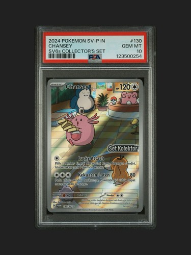 PSA 10 Indonesian Chansey 130/SV-P SET KOLEKTOR SV6s Stamped Collector’s Set