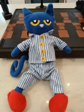 MerryMakers Pete the Cat Bedtime BluesPlush Doll, 14.5-Inch