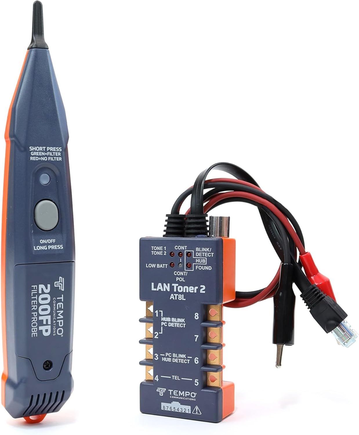 802K Digital LAN Network Toner and Probe Kit, Wire Tracer to Troubleshoot LAN an