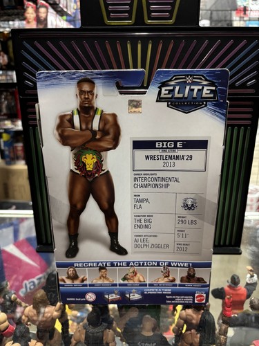 Figura de acción de lucha libre WWE BIG E Elite Collection serie 32 nueva en caja, en mano - Imagen 2 de 2