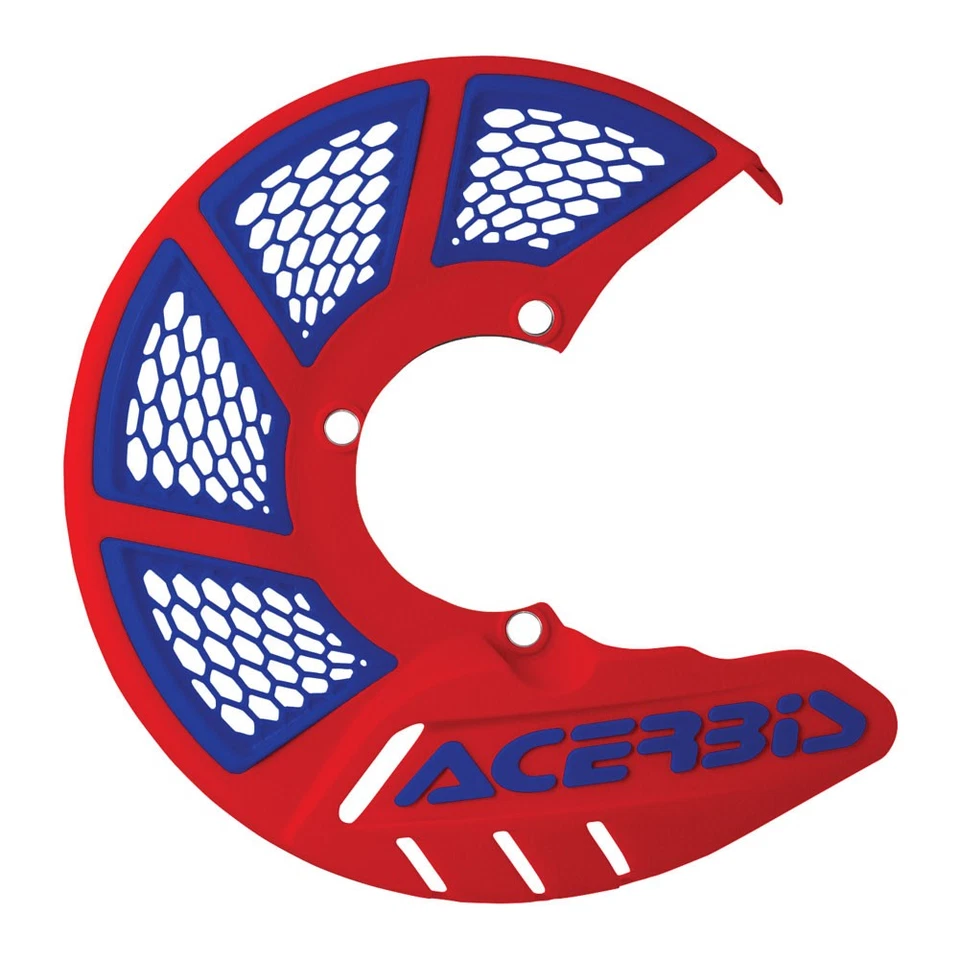 Acerbis X-Brake Vented Front Disc Cover with Mounting Kit Red/Blue For KTM 144 - Image 2 of 4