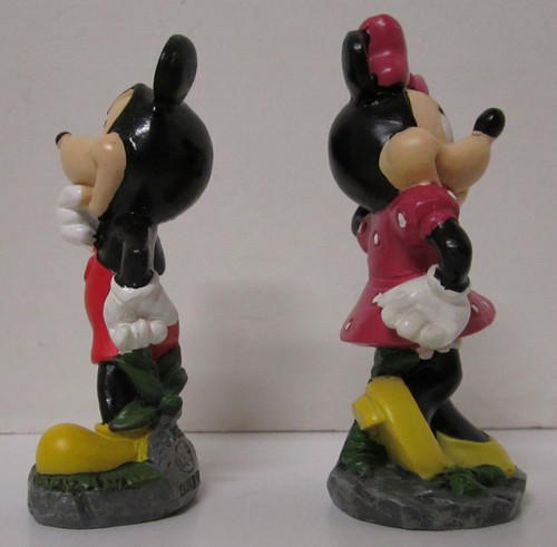 Disney DIC Mickey & Minnie Mouse Resin Figuren 3,5" Vintage Figuren 2 Stück - Bild 4 von 9