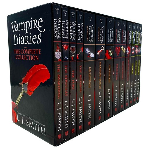 Vampire Diaries komplette Sammlung 13 Bücher Box Set von L. J. Smith NEU