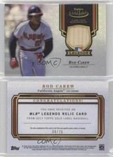 2017 Topps Gold Label MLB Legends Relics /75 Rod Carew #GLR-RCA HOF