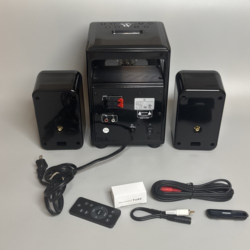 READ Acoustic Research Black Vault VACUUM TUBE Ipod Dock Speaker System - Picture 2 of 10