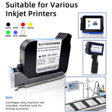 Fast-Dry 12.7Mm Universal 2588 Solvent Ink Cartridge for Inkjet Printer Date Tex