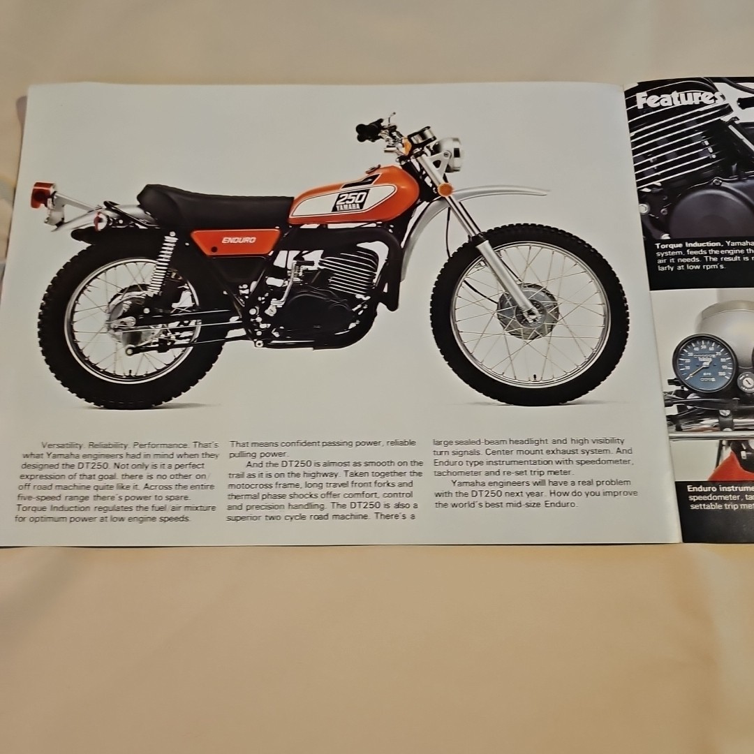 Pre-owned Original 1976 Yamaha DT250  Motorcycle Sales Brochure