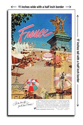 1961 France If You Love Life You'll Love France - 11x17 Poster
