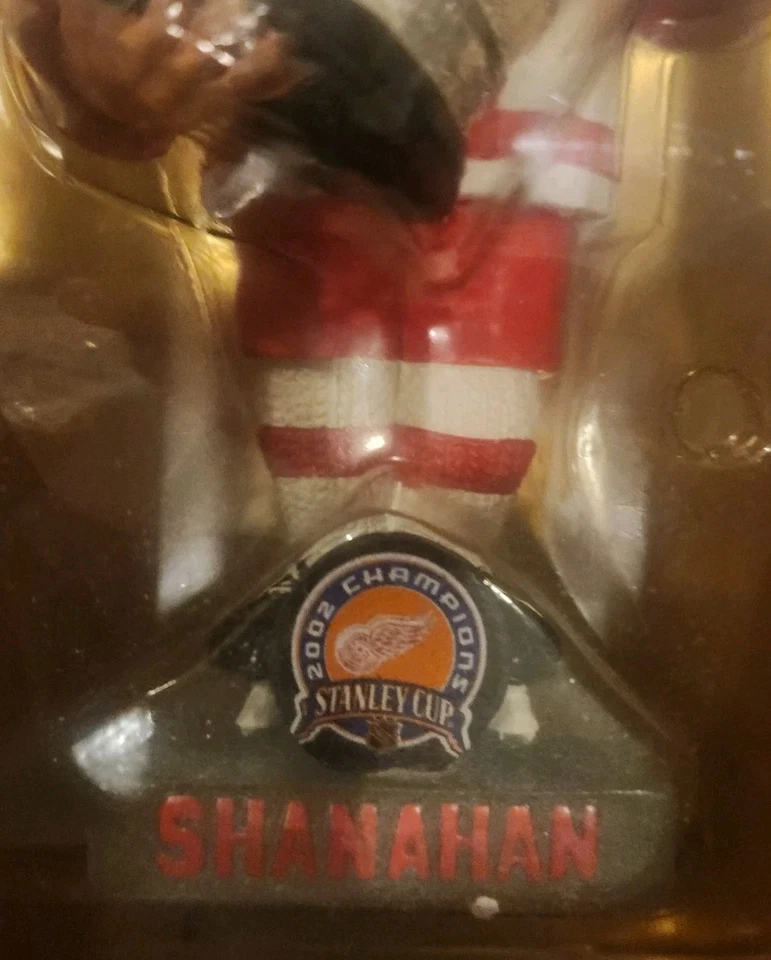 Brendan Shanahan 2002 Stanley Cup Bobblehead Detroit Red Wings NHL #14 Men Of Ic - Image 3 of 4