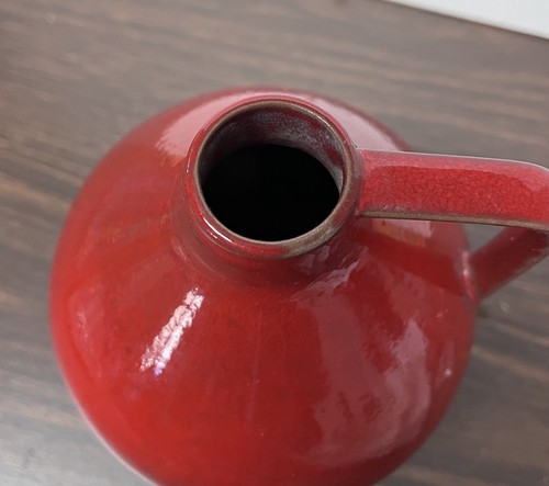 Vintage Red Pottery Vase Western Germany 7” Tall Number 428/1 - Picture 11 of 12
