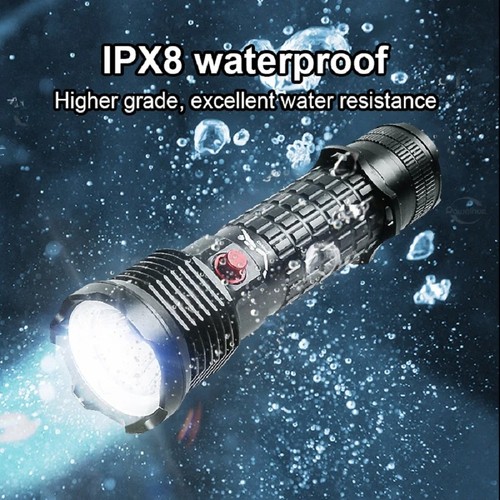 99000LM Powerful Scuba Diving Flashlight 600M Underwater Lamp  Diving Torch  - Picture 4 of 9