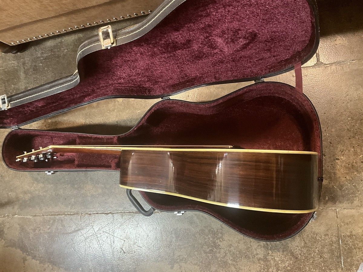 Morris W-30 vintage acoustic guitar made in Japan sunburst finish