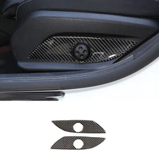 Seat Button Handle Panel Cover Trim For Mercedes-benz Glc 2016-2021 Carbon Fiber