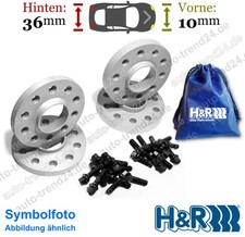 H&R SV VA 10mm & HA 36mm & Schrauben-👜 u.a.: Smart Fortwo Coupé 453 14-25