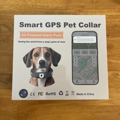 Smart Pet Collar FetchLink C10  4G   Powered Alarm Push - Sealed