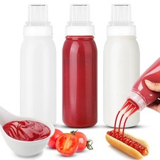 Porous Condiment Squeeze Bottles, Squeeze Bottles for Sauces, Salad Dressing ...