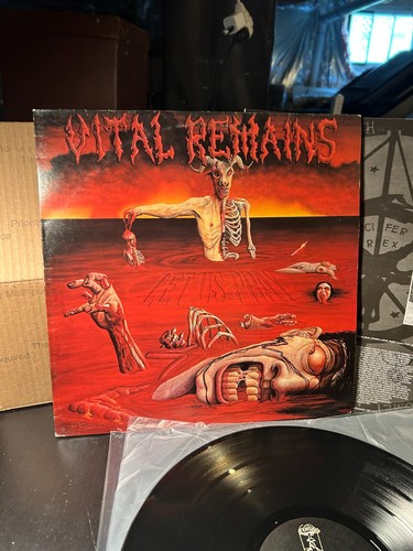 Vital Remains LP Let us Pray 1994 Brazil Death Metal Carcass Morbid Angel - Picture 2 of 8