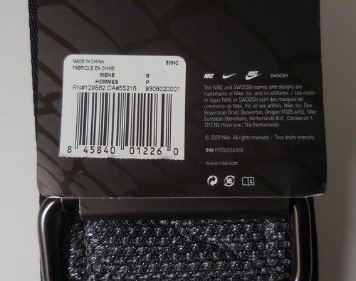 Cinturón de Entrenamiento Nike Con Hebilla Adulto Unisex Negro/Antracita Pequeño - Imagen 8 de 8