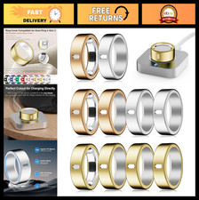 10 Pack TPU Covers for Oura Ring 4/Gen 3 - Rugged Elastic Finger Protectors, Siz