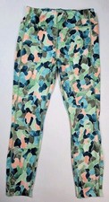Members Mark Leggings Girls XL 14/16 High Waist Stretchy Activewear Print