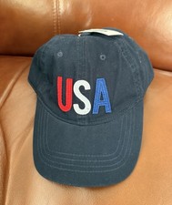 NEW OLD NAVY USA Blue Baseball Hat Cap Cotton Juniors Kids Fabric Adjustable NWT