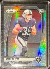 2024 Panini Prizm Brock Bowers Silver Prizm Rookie RC #315 Raiders